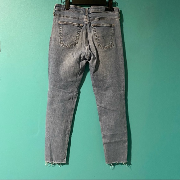 E AG Adriano Goldschmied 28 The Stevie Ankle Light Wash Slim Straight Jeans - Picture 4 of 5